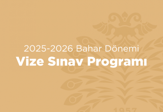 2025-2026 Bahar Dönemi Vize Sınav Programı