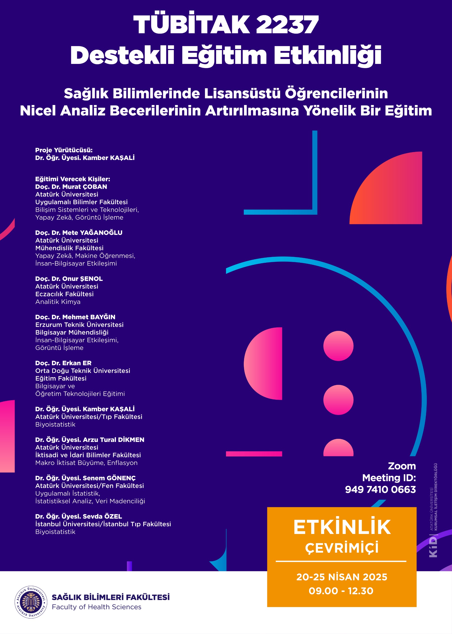 TÜBİTAK 2237 DESTEKLİ EĞİTİM ETKİNLİĞİ