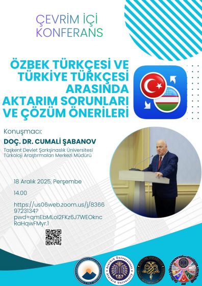 Doç. Dr. Cumali Şabanov Tarafından “Özbekçe ve Türkiye Türkçesi Arasında Aktarım Sorunları ve Çözüm Önerileri” Başlıklı Bir Seminer Gerçekleştirildi