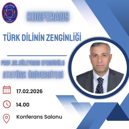 TÜRK DİLİNİN ZENGİNLİĞİ KONULU KONFERANS YOĞUN İLGİ GÖRDÜ