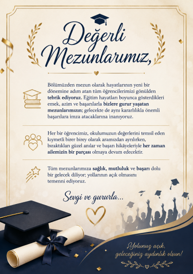 Mezunlarımızı Uğurladık
