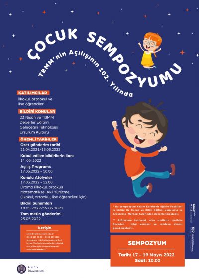 TBMM NİN AÇILIŞININ 102.YILINDA ÇOCUK SEMPOZYUMU