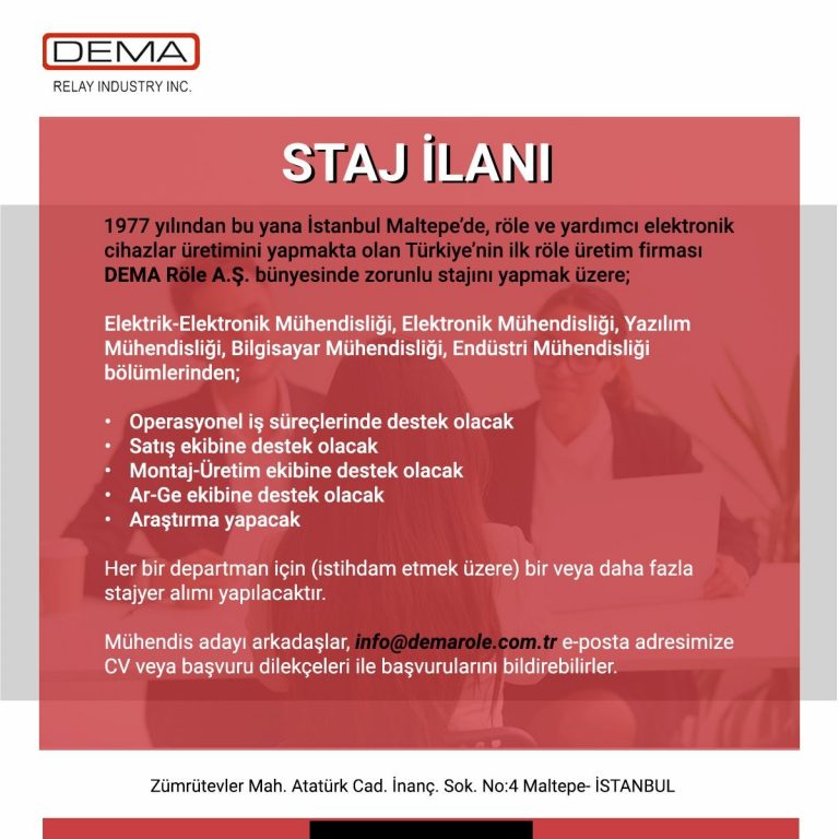 Staj İlanı
