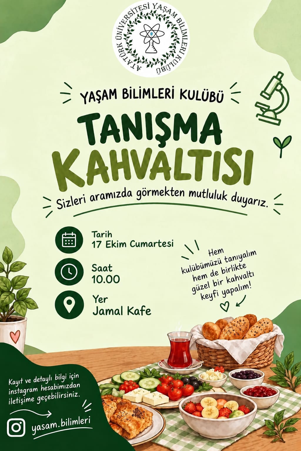 Yaşam Bilimleri Kulübü Tanışma Kahvaltısı