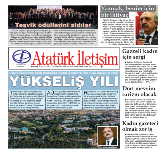 Atatürk İletişim Gazetesi’nin 106. Sayısı Yayımlandı
