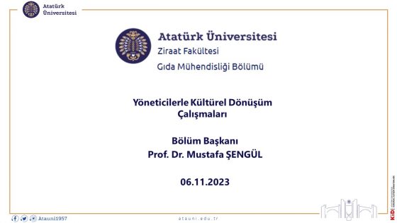 “Yöneticilerle Kültürel Dönüşüm Çalışmaları”