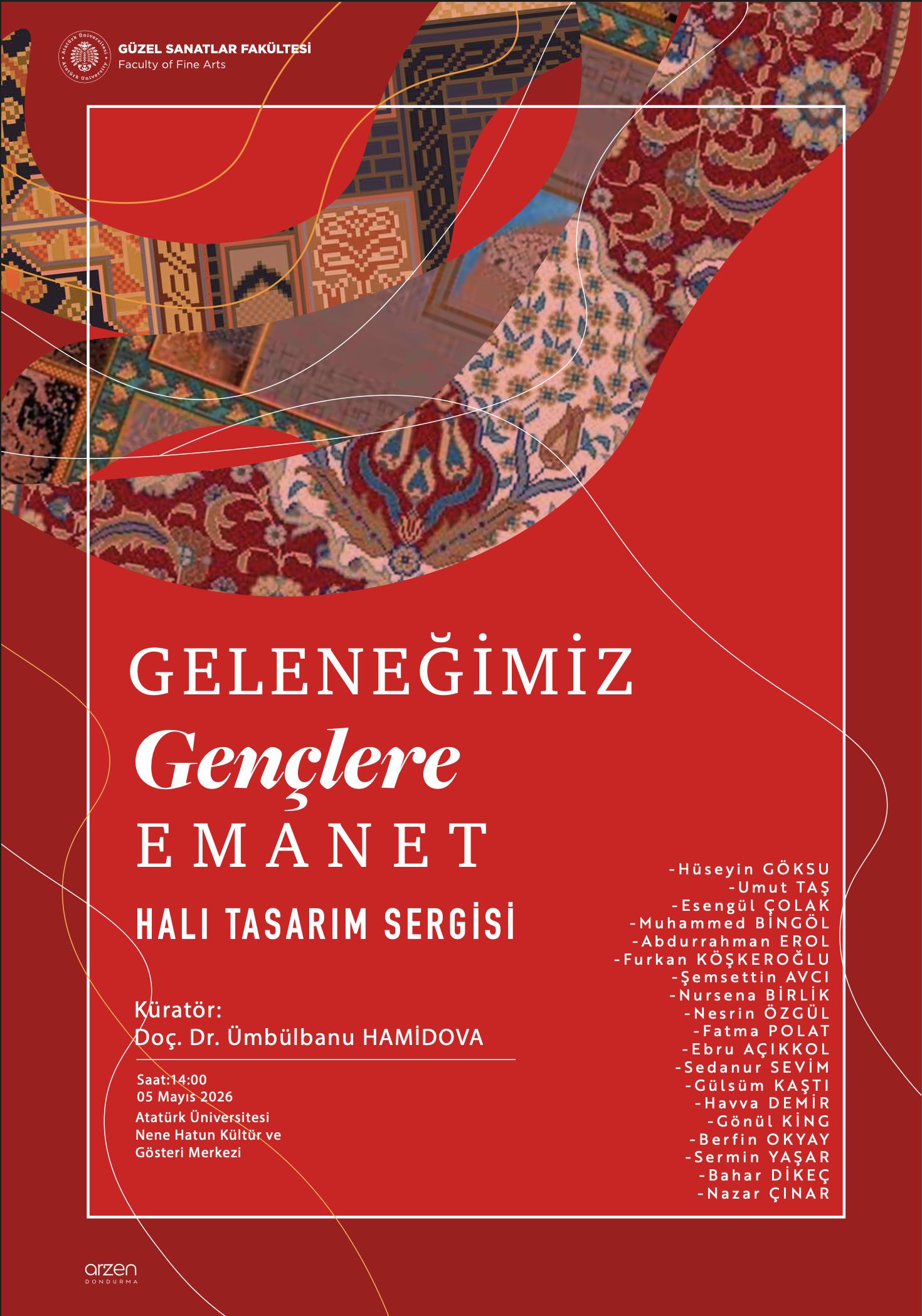 “Geleneğimiz Gençlere Emanet” Halı Tasarım Sergisi