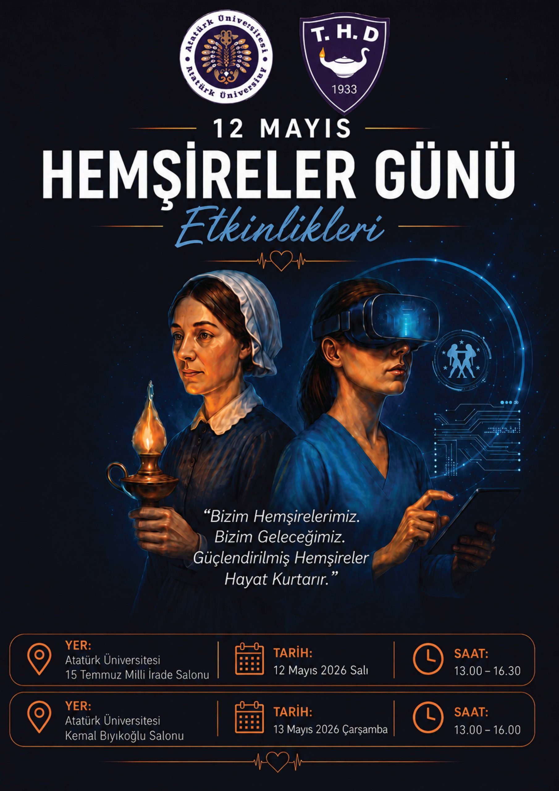 12 Mayıs Hemşireler Günü Etkinlikleri Etkinlik Tarihi: 12-13 Mayıs 2026