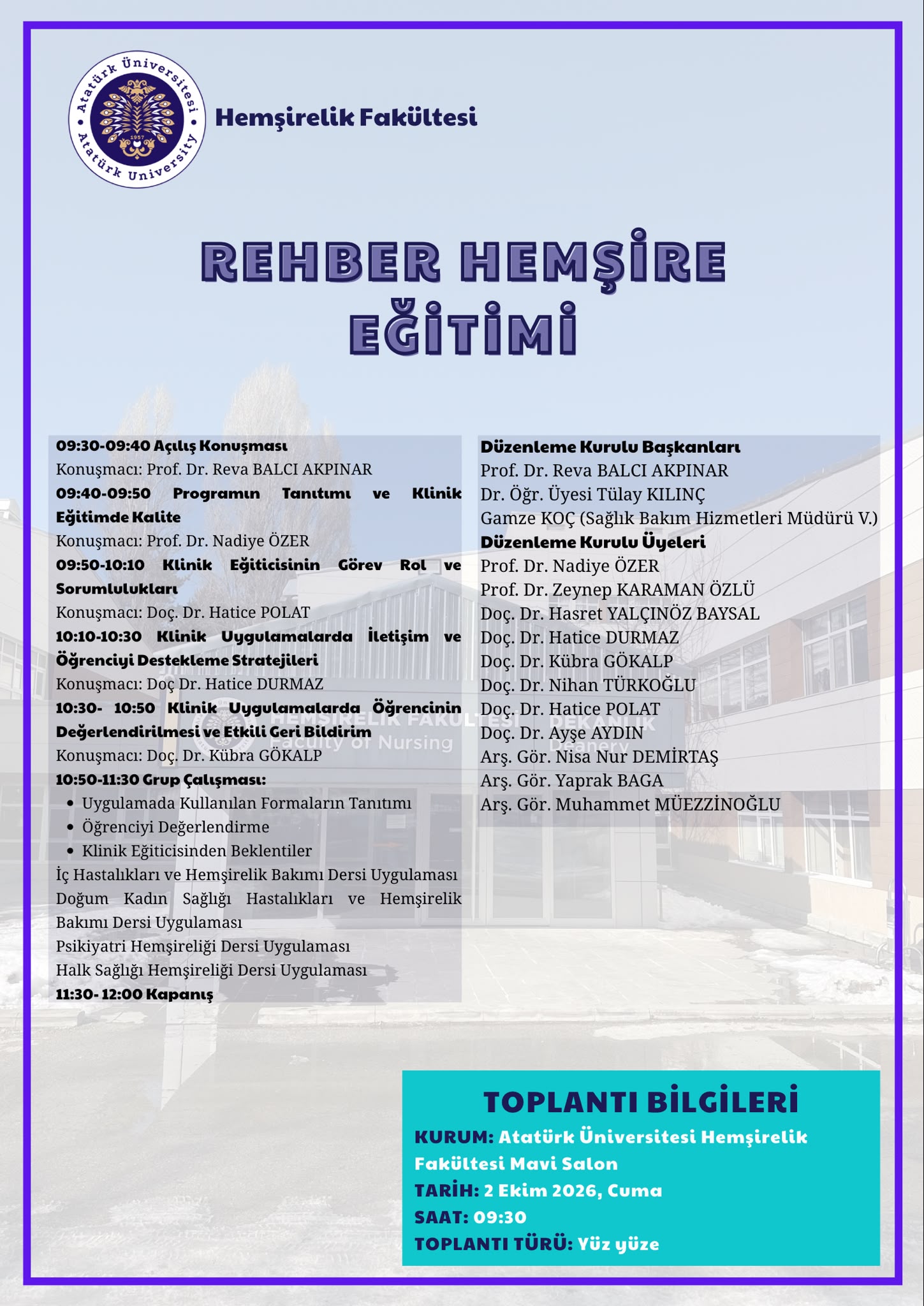Rehber Hemşire Eğitimi