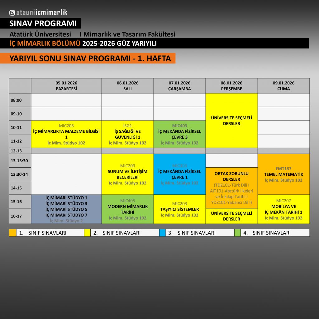 25-26 güz final programı
