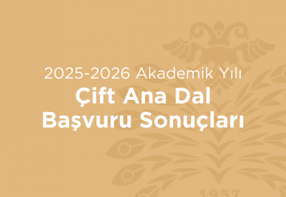 Çift Ana Dal Başvuru Sonuçları