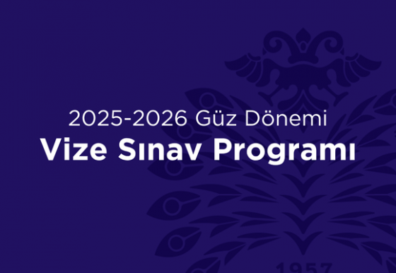 2025-2026 Güz Dönemi Vize Sınav Programı