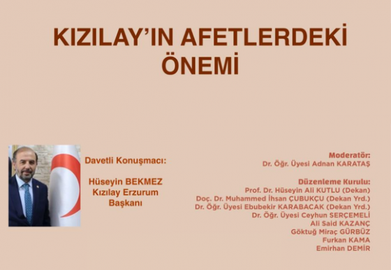 Konferans – Kızılay’ın Afetlerdeki Önemi