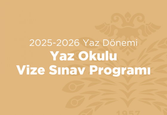 GÜNCELLENDİ – Yaz Okulu Vize Sınav Programı