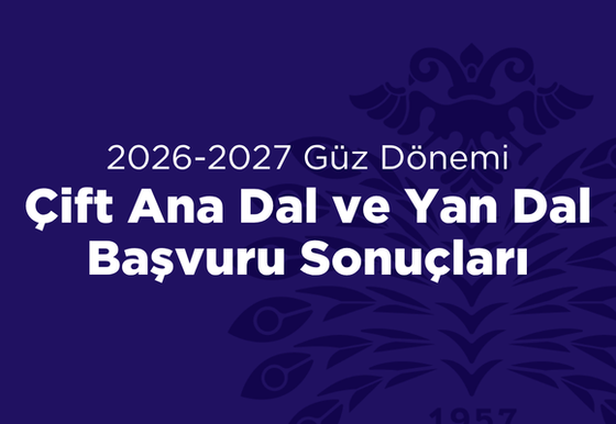 Çift Ana Dal ve Yan Dal Başvuru Sonuçları