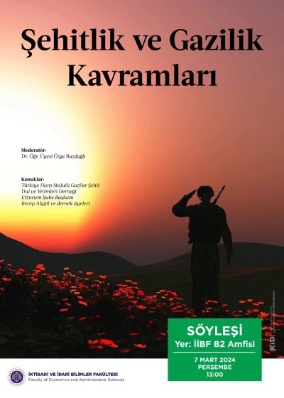 Toplumsal Duyarlılık Dersi (“Şehitlik ve Gazilik Kavramları” Söyleşisi)