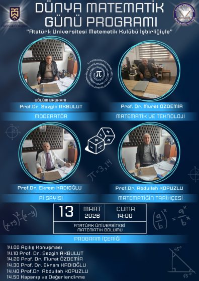 Dünya Matematik Günü Programı