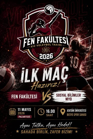 Fen Fakültesi Kız Voleybol Takımı İlk Maçında Desteklerinizi Bekliyor