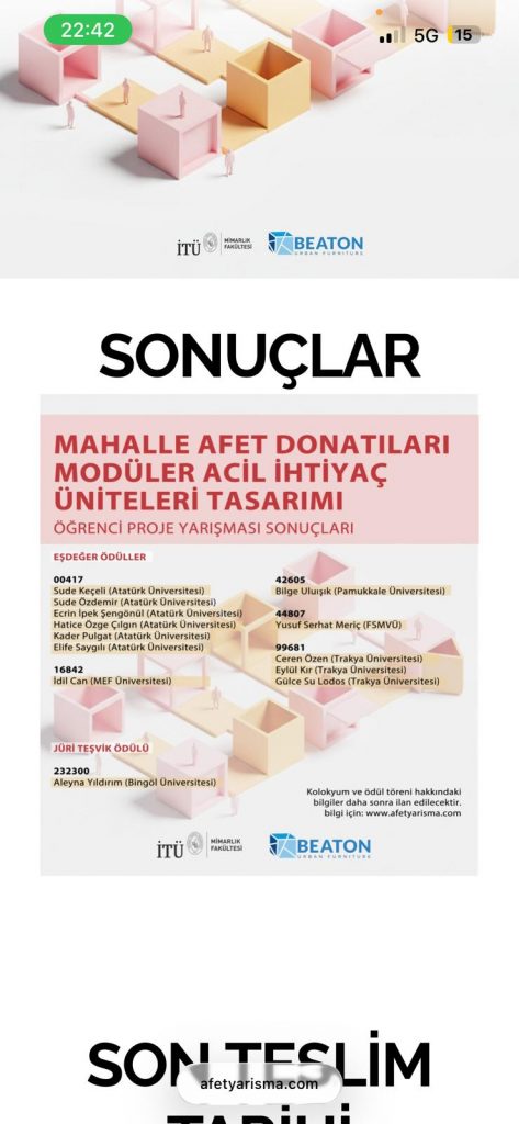 Yarışma Sonuçları