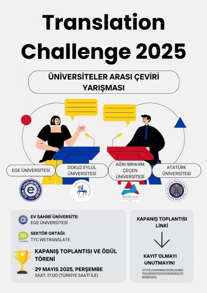 Translation Challenge 2025 Üniversiteler Arası Çeviri Yarışması