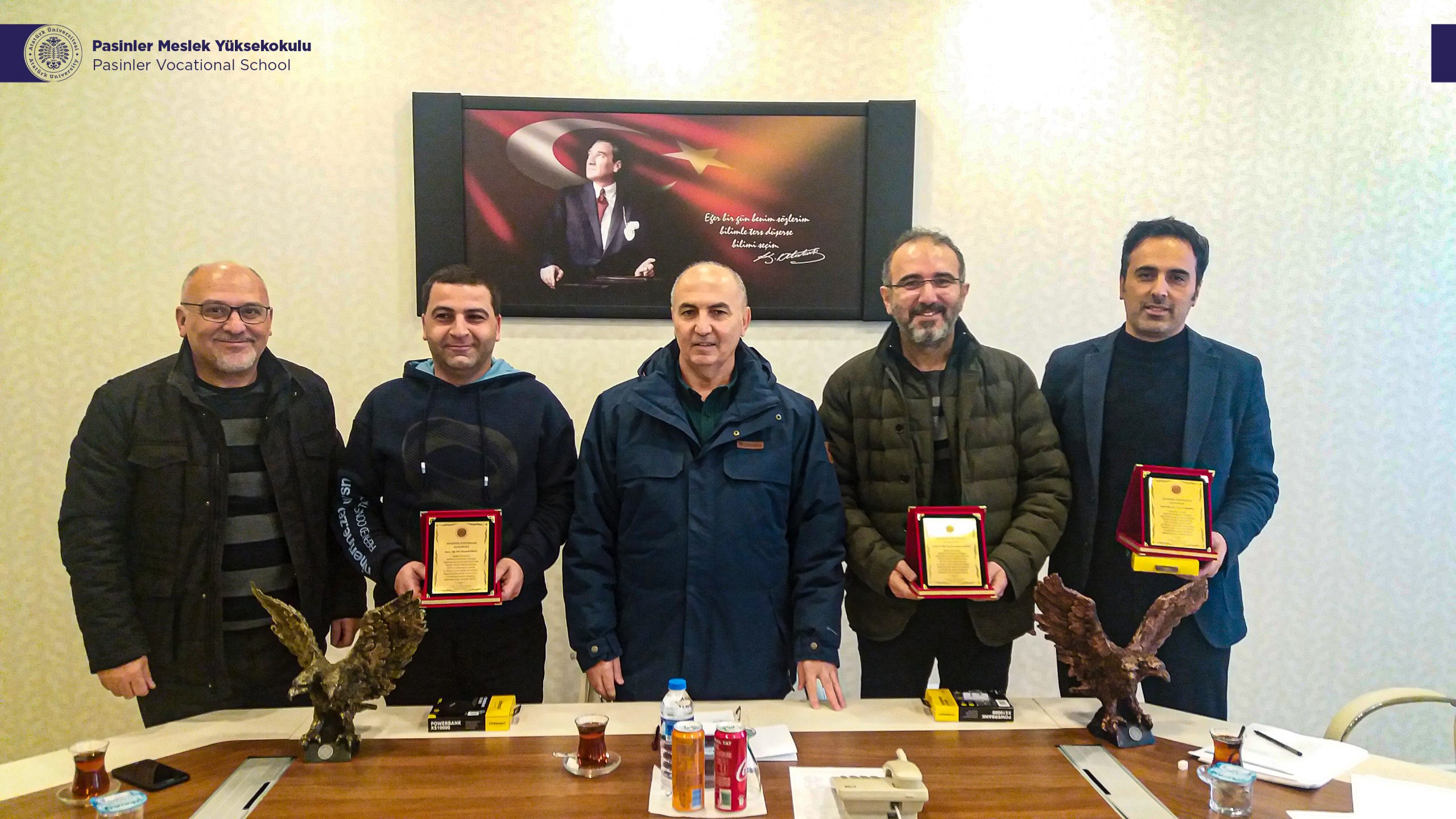 2020 YILI AKADEMİK TEŞVİK VE ÖDÜL TÖRENİNDE PASİNLER MYO ÇİFTE ÖDÜL ALDI