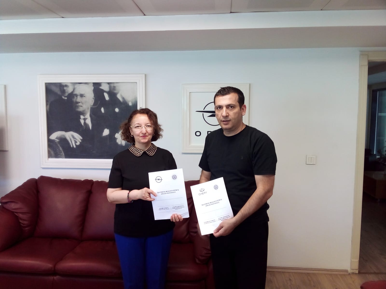 Teknik Bilimler Meslek Yüksekokulu ile Opel ve Chery Yetkili Servisleri Arasında İş Birliği Protokolleri İmzalandı