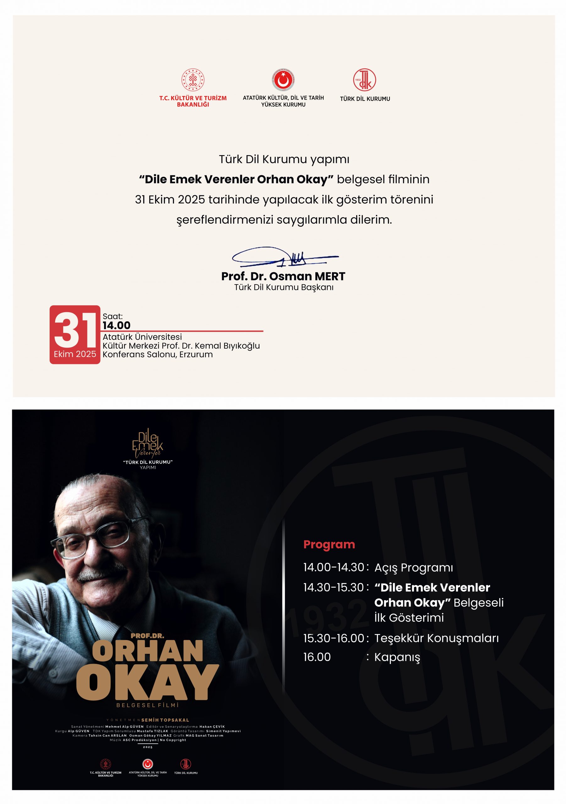 Dile Emek Verenler Orhan OKAY Belgeseli