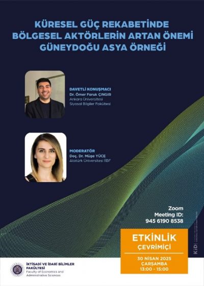 Uluslararası İlişkiler Bölümü, Ankara Üniversitesi Siyasal Bilgiler Fakültesi’nden Dr. Ömer Faruk Çıngır’ı ağırladı
