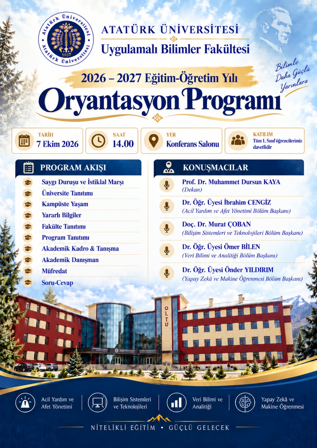 2026 – 2027 Eğitim Öğretim Yılı Oryantasyon Programı