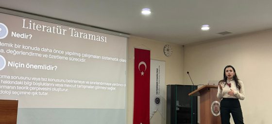 Fakültemiz Bilimsel Araştırma ve Proje Topluluğu (VETBAP) tarafından “Literatür Taraması” adlı eğitim etkinliği yapılmıştır.